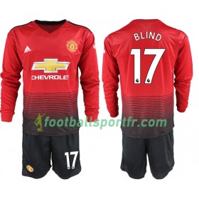 Tenue Manchester United BLIND 17 Enfant Domicile 2018-2019 Maillot de Foot ML